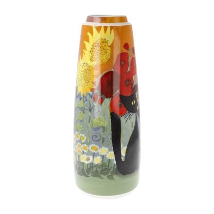 Rosina Wachtmeister Summer in Garden Vase - 26.5cm Hand-Painted Ceramic Flower Vase for Home Decor, Wedding Centerpiece & Gift Idea