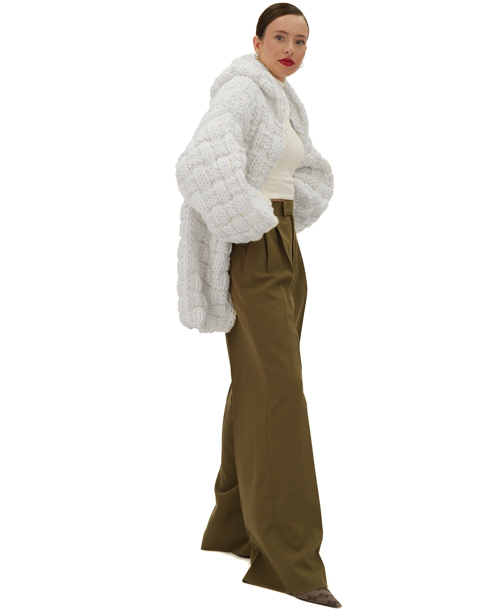 Women's Straw Hooded Cardigan - Lightweight Knit Sweater for Fall & Winter | Cozy Oversized Pullover for Casual Wear, Lounge & Travel