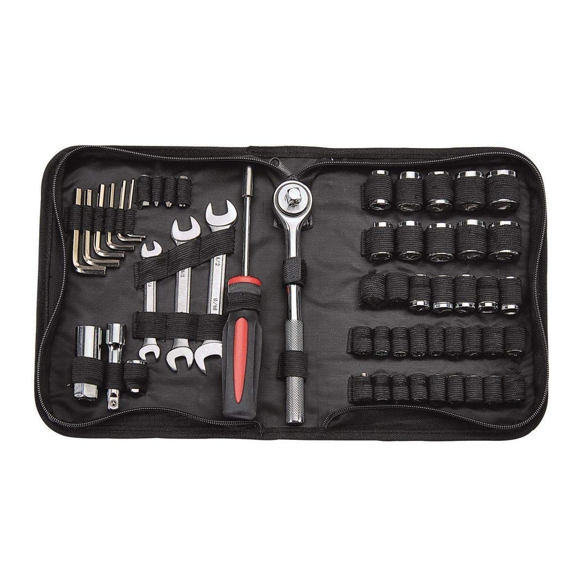 PITTSBURGH 53-Piece Tool Set - Complete Home & Auto Repair Kit for DIY Projects, Maintenance & Emergency Fixes