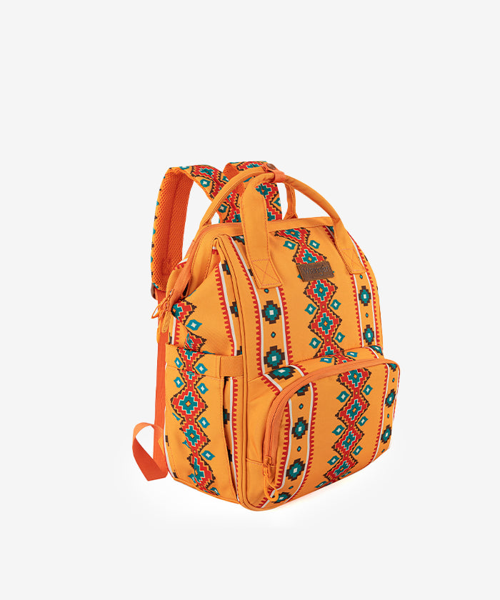 Wrangler Aztec Southwestern Print Diaper Bag - Stylish Baby Essentials Organizer for Travel, Outings & Daily Use