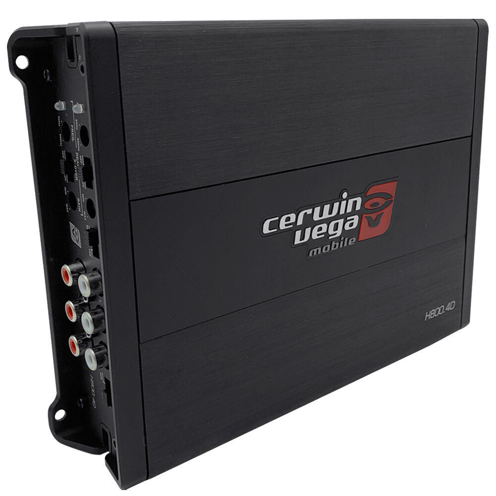 Cerwin Vega H800.4D HED 4 Channel Digital Car Amplifier - High Power Audio System for Cars, Trucks & SUVs | Perfect for Upgrading Vehicle Sound Systems