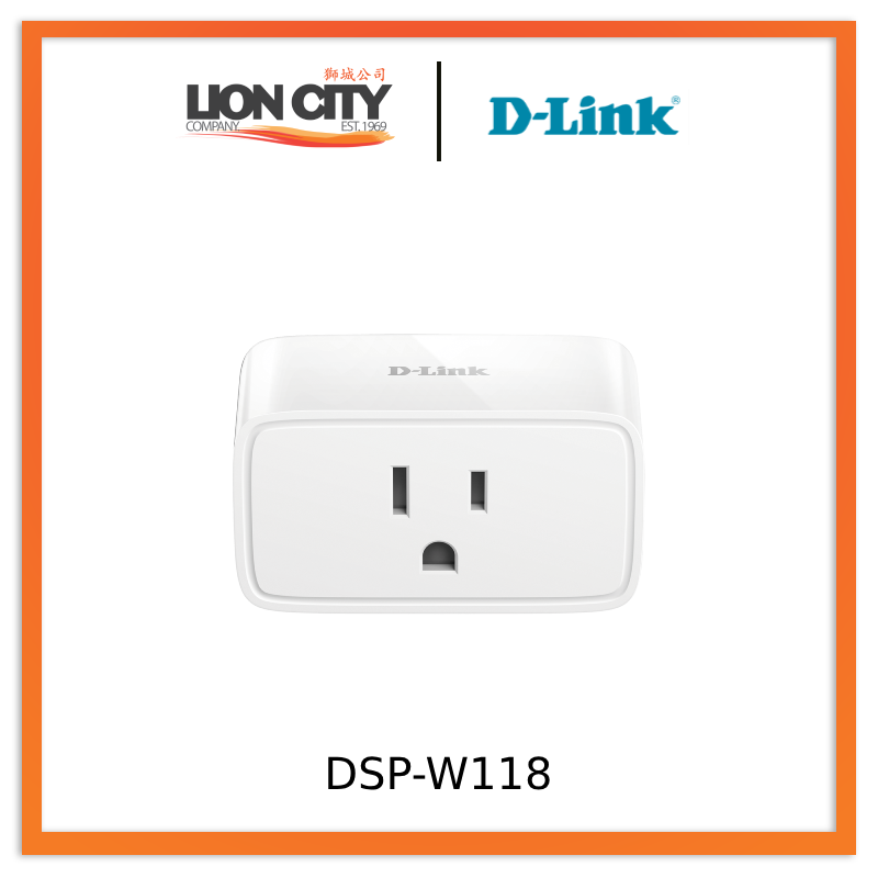 D-Link DSP-W118 mydlink Mini Wi-Fi Smart Plug - Wireless Remote Control, Energy Monitoring & Scheduling - Works with Alexa & Google Assistant - Perfect for Home Automation & Smart Devices