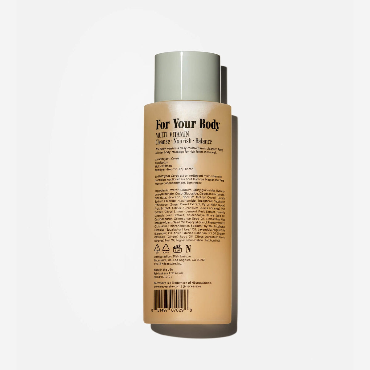 Refreshing Eucalyptus Body Wash for Men & Women - Hydrating & Soothing Shower Gel for Dry Skin - Perfect for Morning Showers & Relaxing Baths