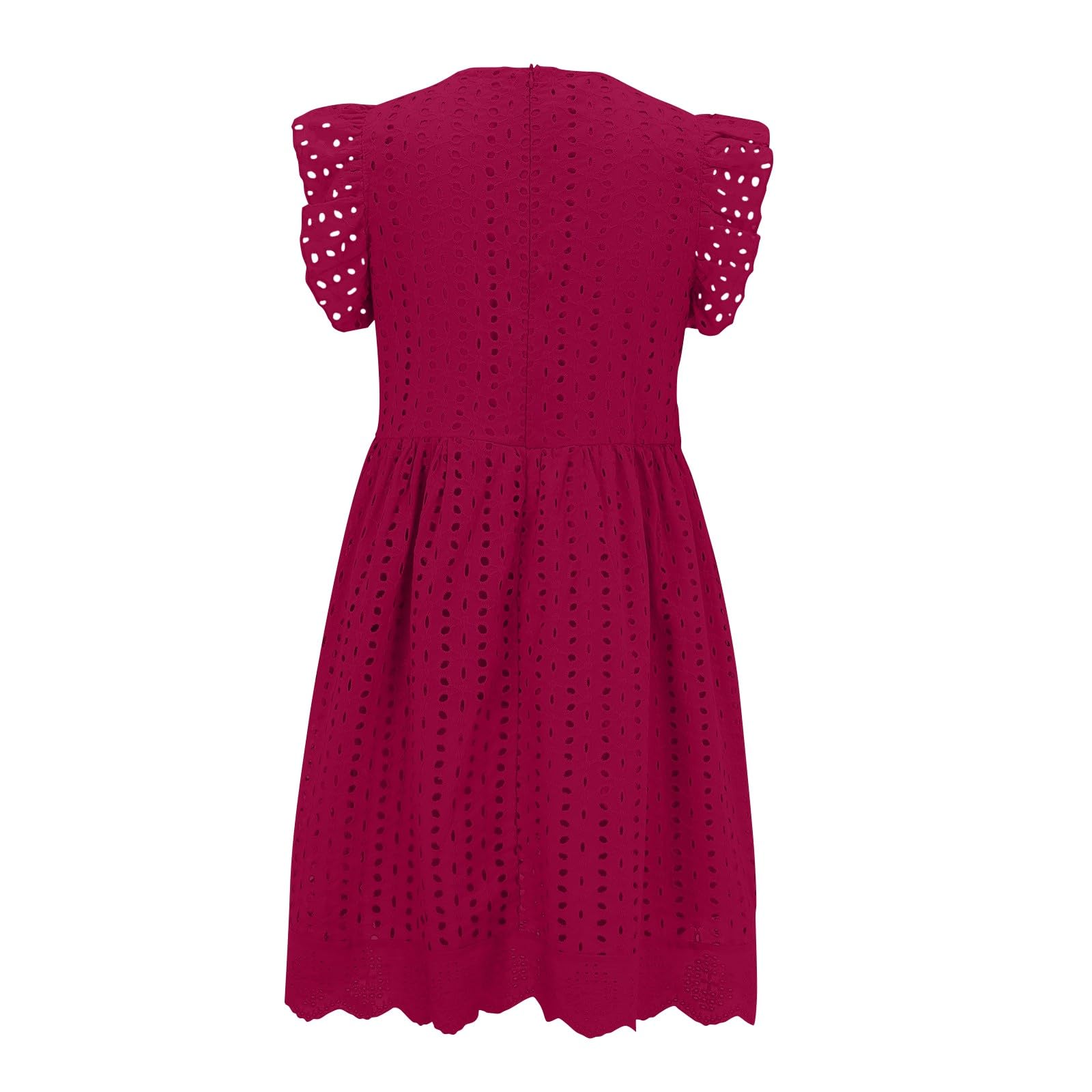 2024 Women's Party Dresses - Casual Sleeveless V-Neck Ruffle Sundress for Beach, Vacation & Summer | Plus Size Flowy Mini Dress for Date Night, Cocktail Parties & Outdoor Events