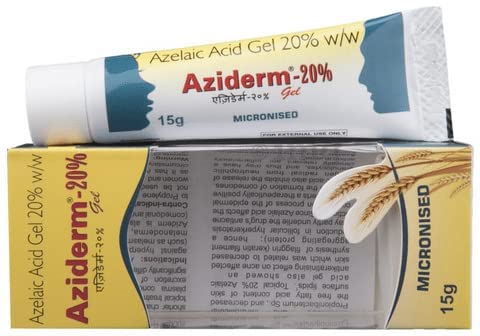 Aziderm Gel 15gm - Acne Treatment Cream for Clear Skin | Dermatologist Recommended for Face & Body | Effective for Pimples, Blackheads & Acne Scars | Use Daily for Best Results