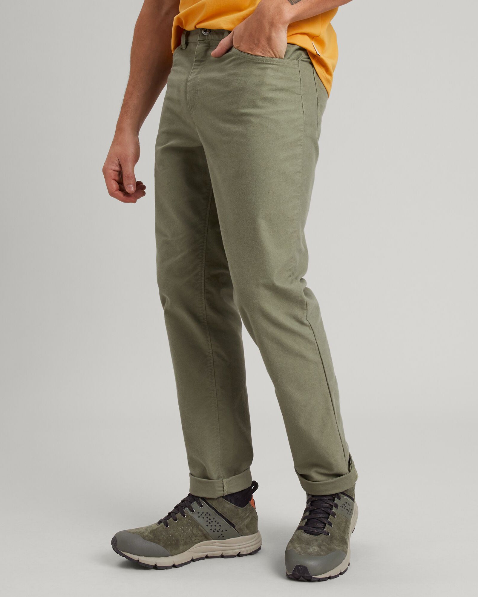 Men's Flight Moleskin Pants - Comfortable Travel & Outdoor Adventure Trousers for Hiking, Camping & Casual Wear - Beech Color