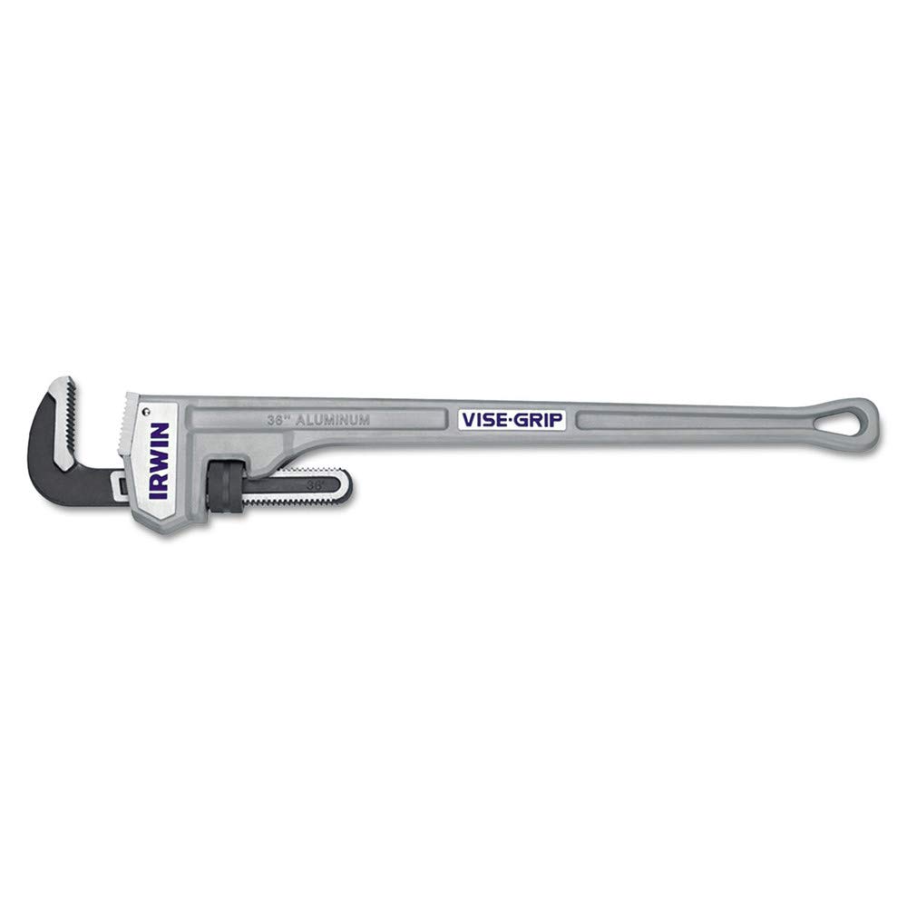 IRWIN VISE-GRIP 5-Inch Jaw Capacity Cast Aluminum Pipe Wrench, 36-Inch Heavy Duty Plumbing Tool (Model 2074136) - Perfect for Plumbing Repairs, Pipe Fitting & Construction Projects