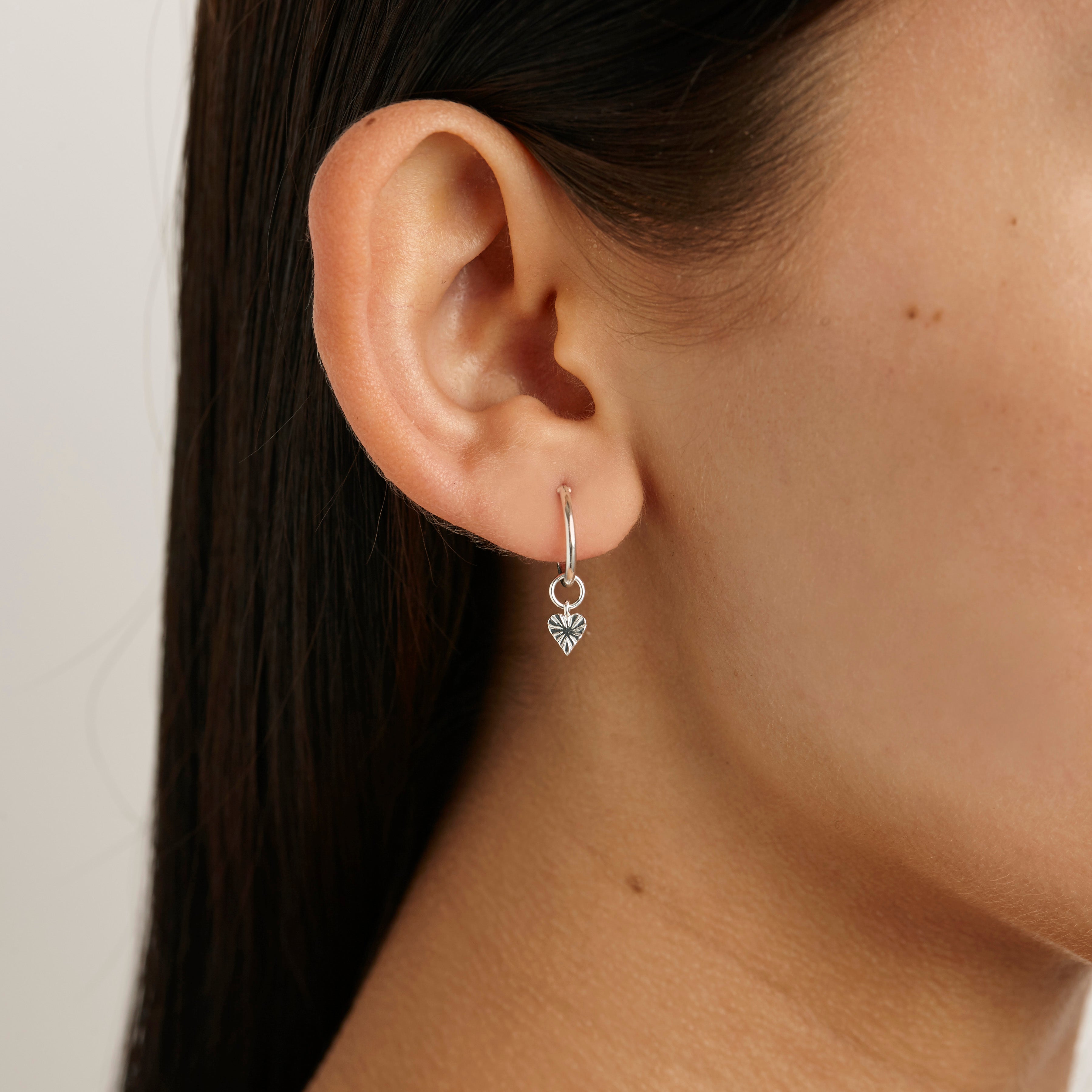Sweetheart Ear Charms for Women - Romantic Heart-Shaped Earring Charms - Perfect for Valentine's Day, Anniversary & Date Night Gifts