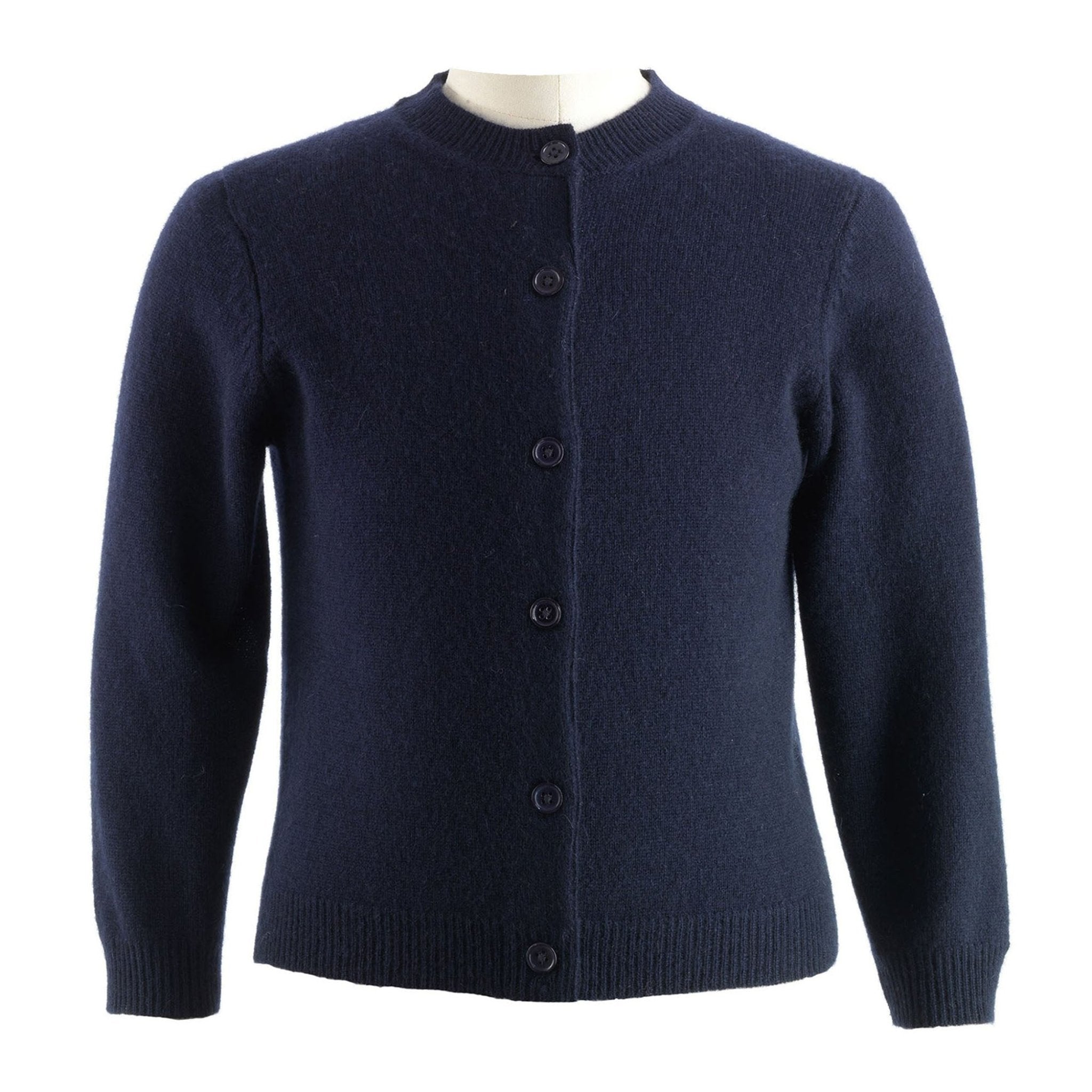 Soft Baby Navy Cashmere Cardigan for Infants - Cozy & Luxurious Knit Sweater for Boys & Girls - Perfect for Winter Outfits, Photo Shoots & Special Occasions