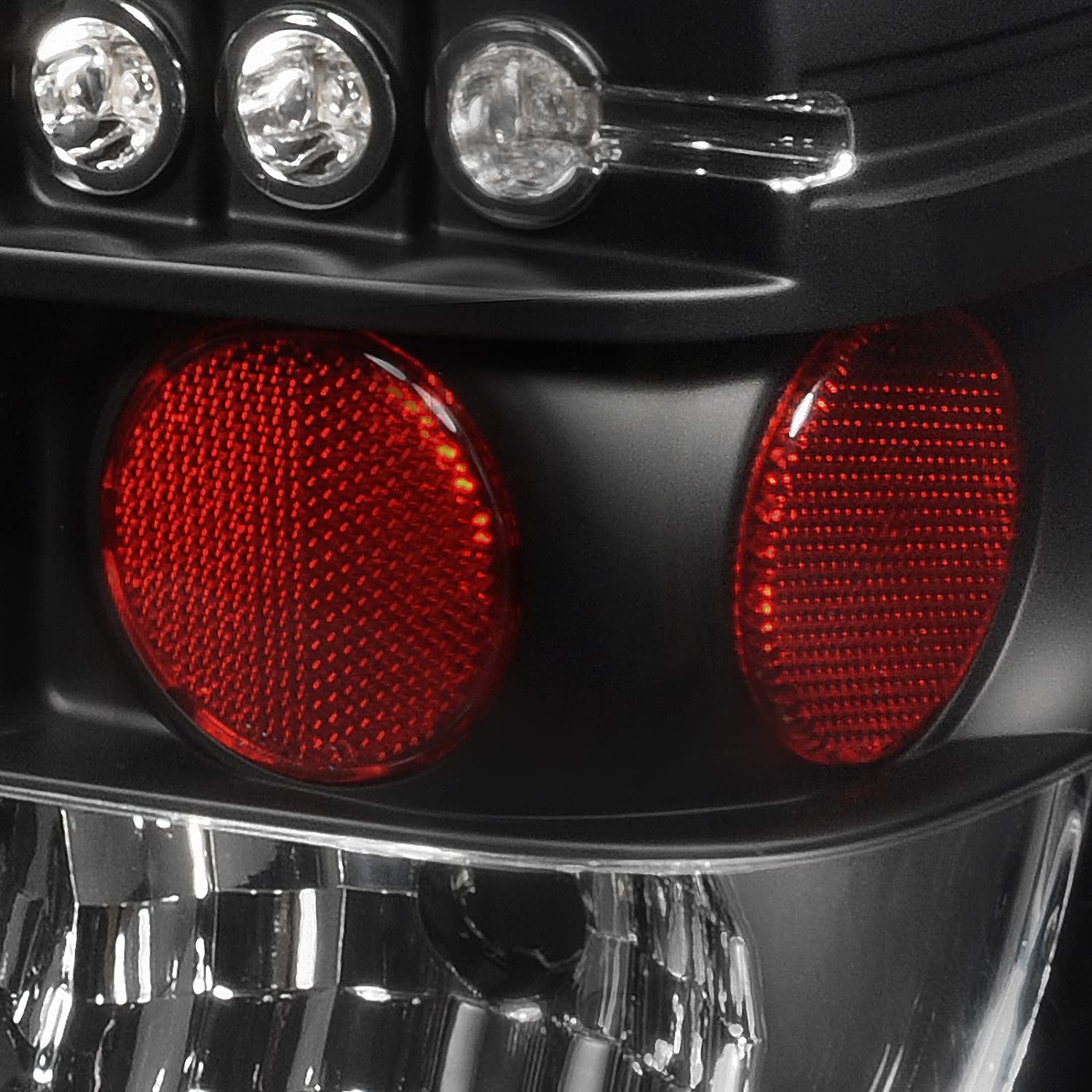 Spec-D Tuning Black Halo LED Projector Headlights & LED Tail Lights for 2004-2015 Nissan Titan - Complete Left & Right Headlamp Assembly - Upgrade Your Truck's Style & Night Visibility