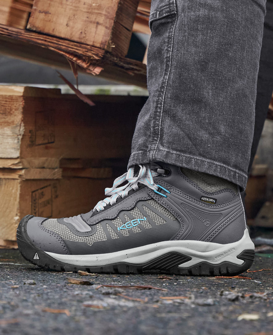 Waterproof Women's Reno Mid Boots with Carbon Toe - Magnet & Ipanema Colors | Hiking, Outdoor & Winter Wear for Women