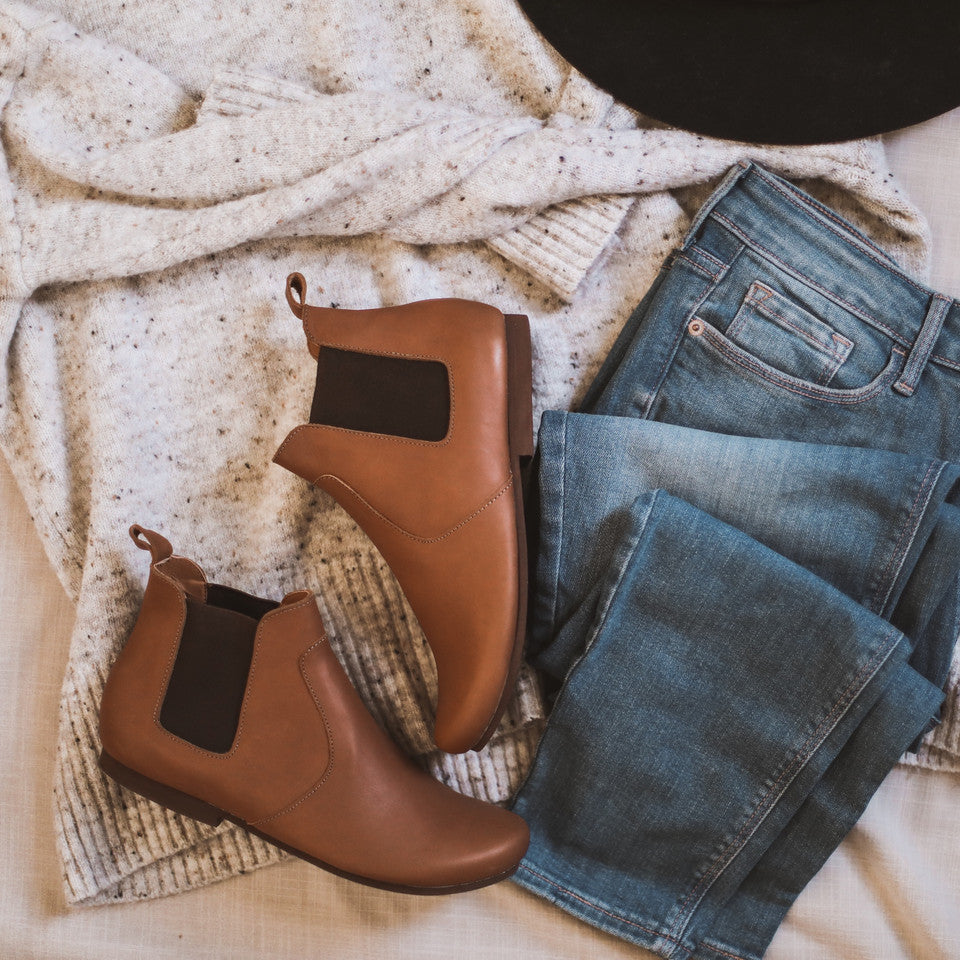 2021 Viajero Women's Chelsea Boots - Genuine Leather Ankle Boots for Fall & Winter | Fashionable Comfort for Work, Travel & Everyday Wear