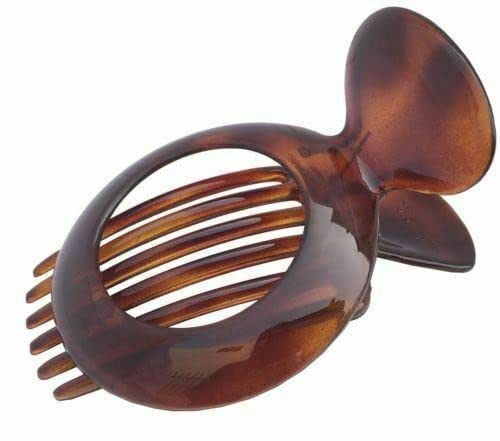 Glamifirsto French Concord Curved Hair Claw Clip for Women - Elegant Hair Clamp for Ponytails, Buns & Updos - Non-Slip Hair Accessory for Thick, Thin & All Hair Types (Set of 1) - Perfect for Work, Parties & Everyday Style
