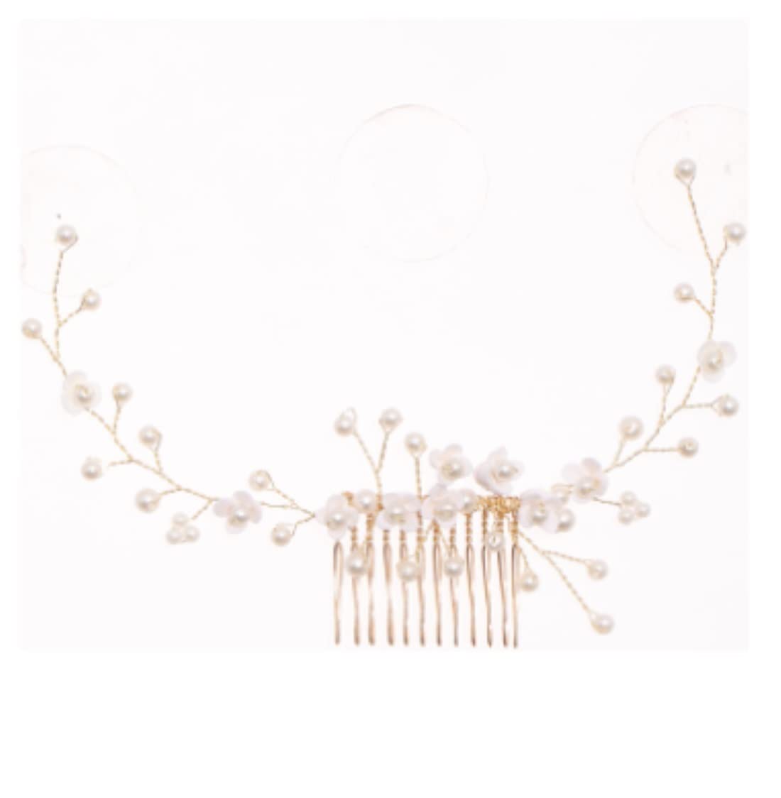 Elegant Crystal Wedding Hair Comb Tiara – Handmade Bridal Headpiece for Bride, Women's Wedding Hair Accessories | Perfect for Bridal Shower, Ceremony & Reception