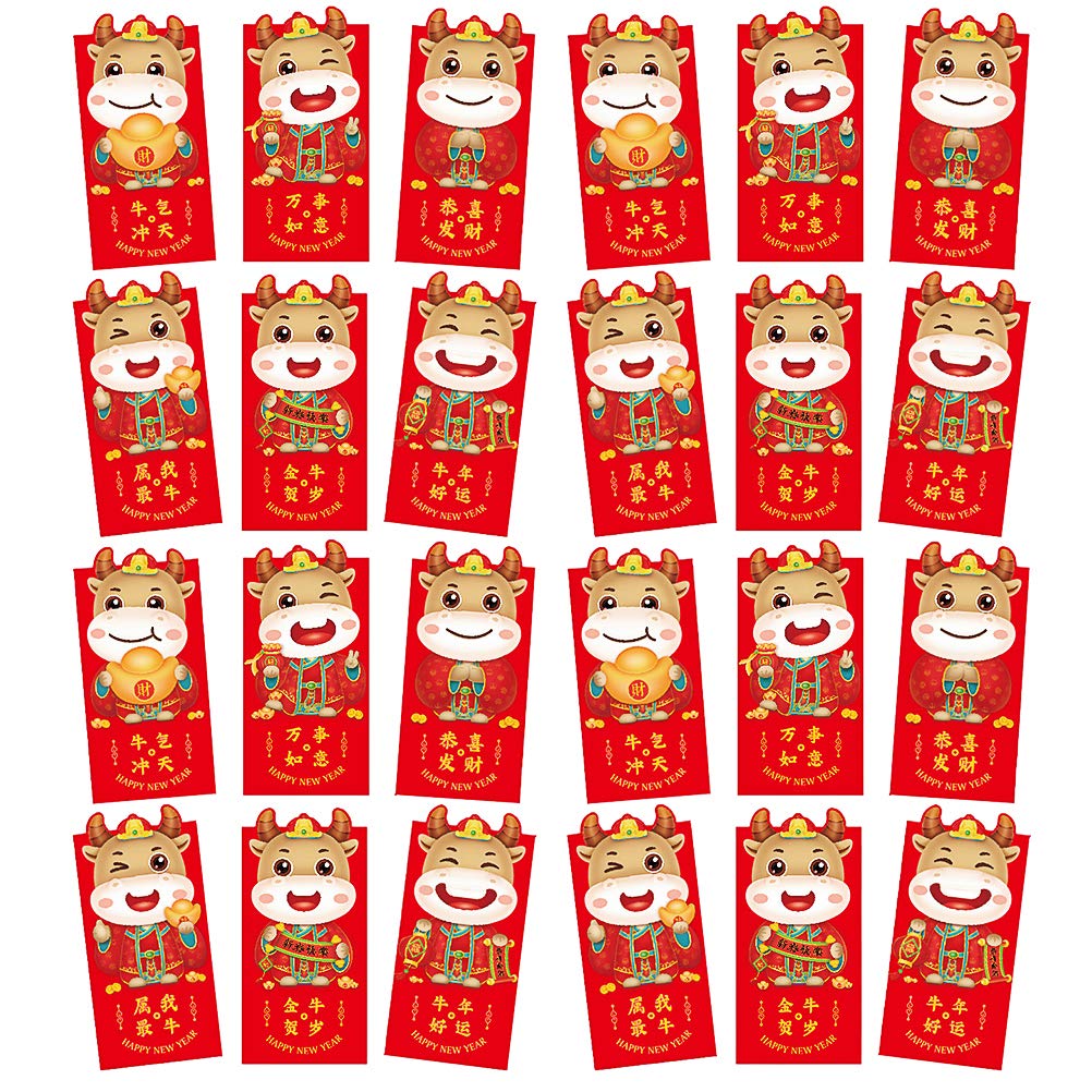 SOIMISS 36Pcs Chinese New Year Red Envelopes - Lucky Money Packets & Gift Money Bags for Home Decor, Lunar New Year Celebrations & Holiday Gifts