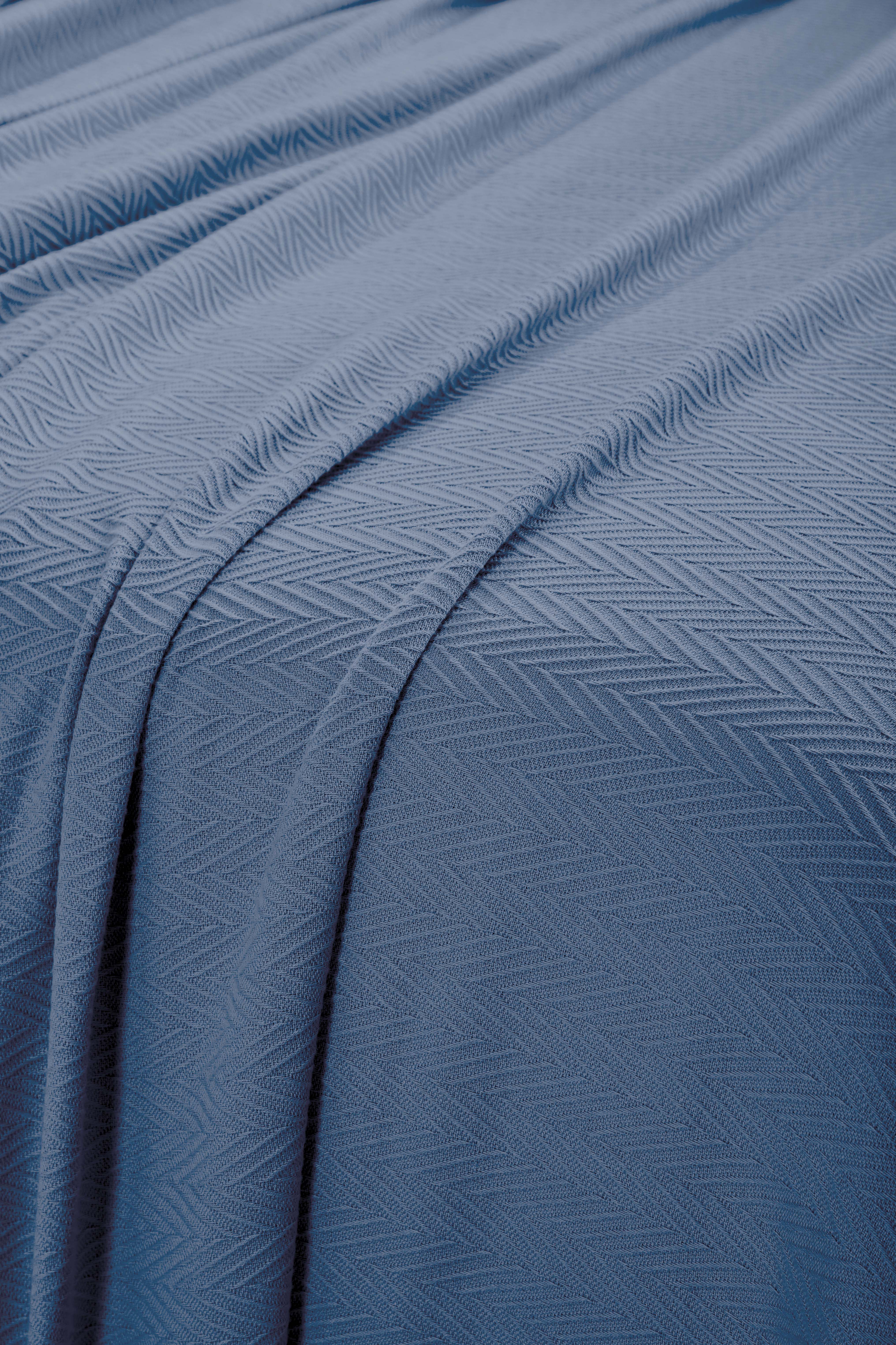 All Season Chevron Cotton Bed Blanket & Sofa Throw - Soft Cozy Blanket for Bed, Couch, Travel - Perfect for Home Decor, Gift, Winter Warmth & Summer Comfort