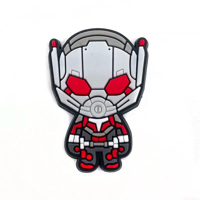 MINISO Marvel Superhero DIY Shoe Charms - Cartoon Character Accessories for Sandals & Clogs - Decorative Pins for Kids Gifts & Garden Fashion Accessories (Perfect for Birthday Presents & Cosplay Outfits)