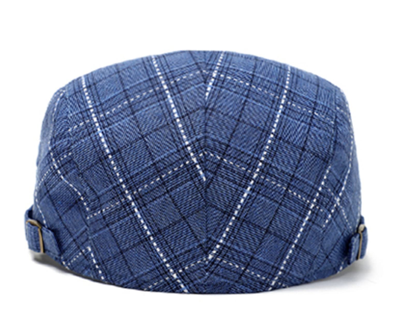 Stylish KIAZHAO Newsboy Caps for Men - Adjustable Flat Ivy Golf Plaid Gatsby Beret Herringbone Hats - Perfect for Driving, Golfing & Vintage Fashion