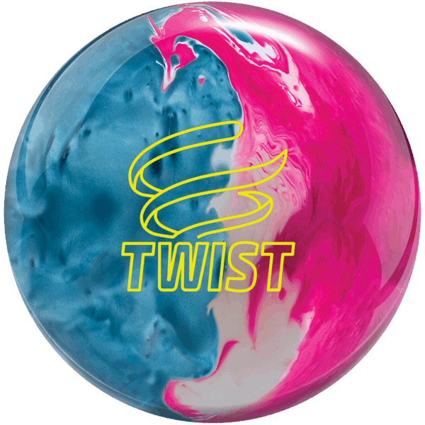 Brunswick Twist Bowling Ball - Sky Blue, Pink & Snow Colors | Perfect for League Play & Tournaments | High-Performance Reactive Resin Coverstock