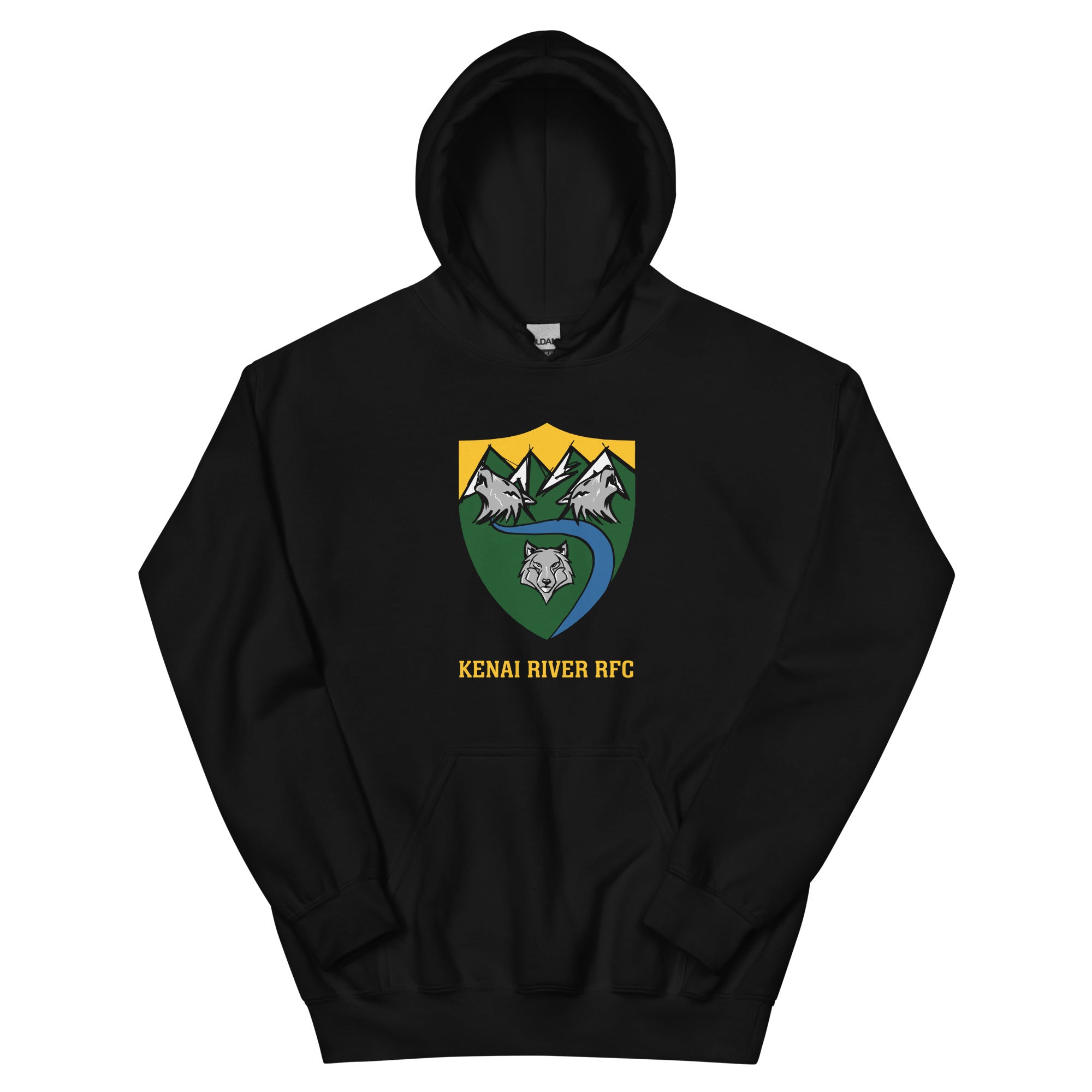 Kenai River RFC Heavy Blend Hoodie for Men & Women - Warm Fleece-Lined Pullover for Outdoor Activities, Camping, and Cold Weather Comfort