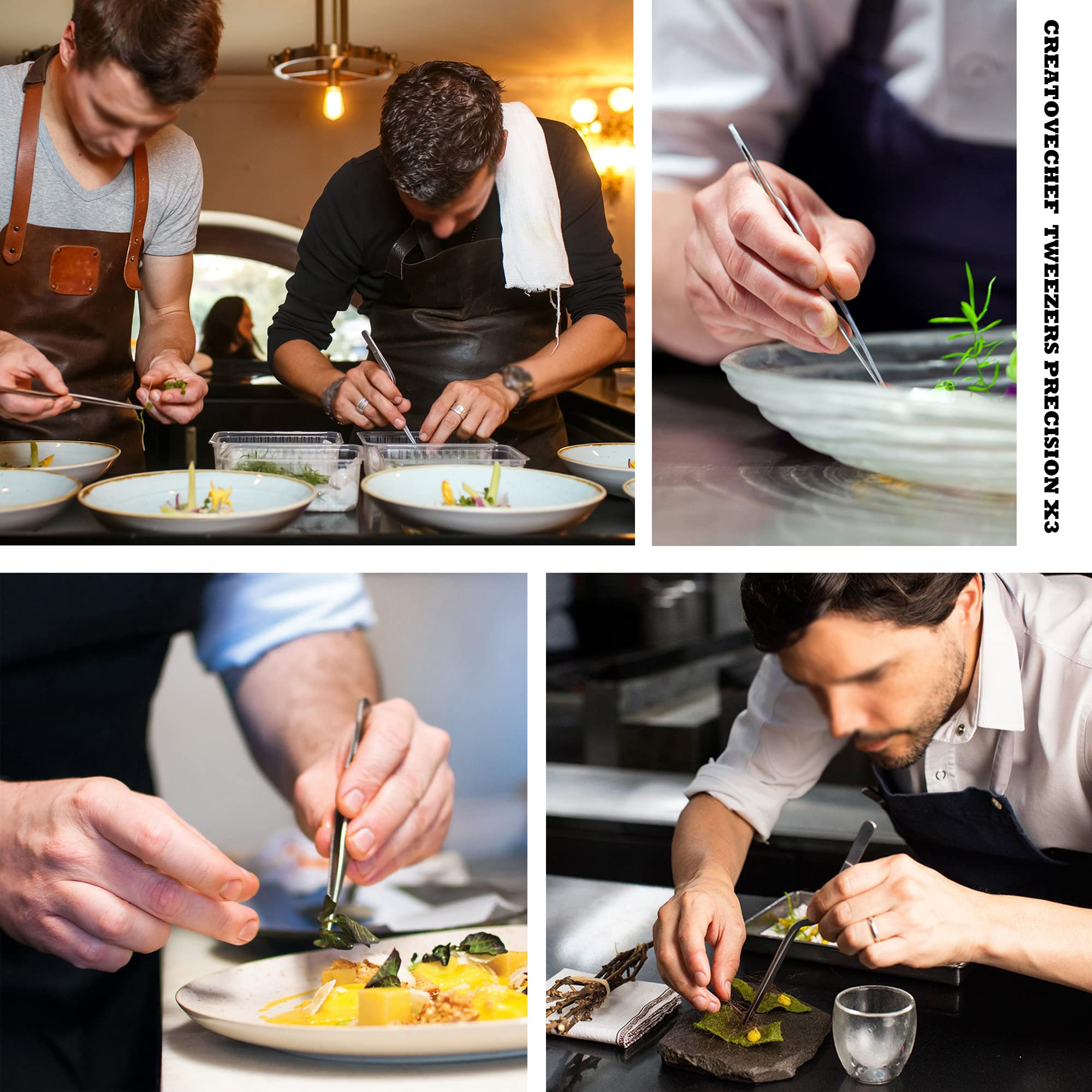 Professional 7-Piece Chef Plating Kit - Stainless Steel Culinary Tools Set for Restaurant & Home Kitchen - Perfect for Fine Dining Presentation, Food Styling & Gourmet Plating