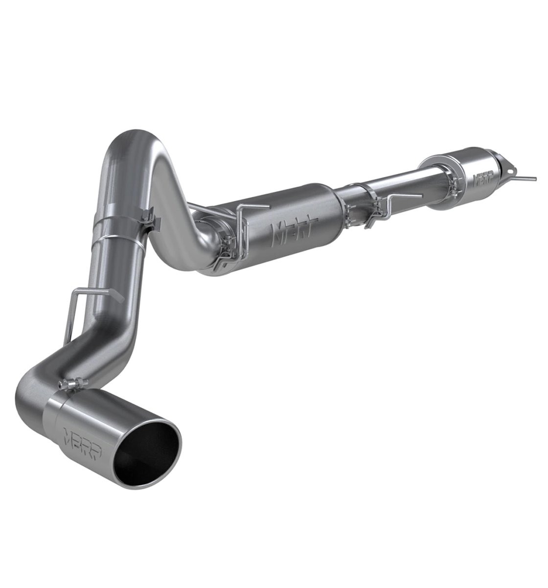 2023 Chevy/GMC 2500/3500 6.6L Gas Aluminum Single Side Exhaust System - Perfect for Truck Upgrades & Off-Road Adventures