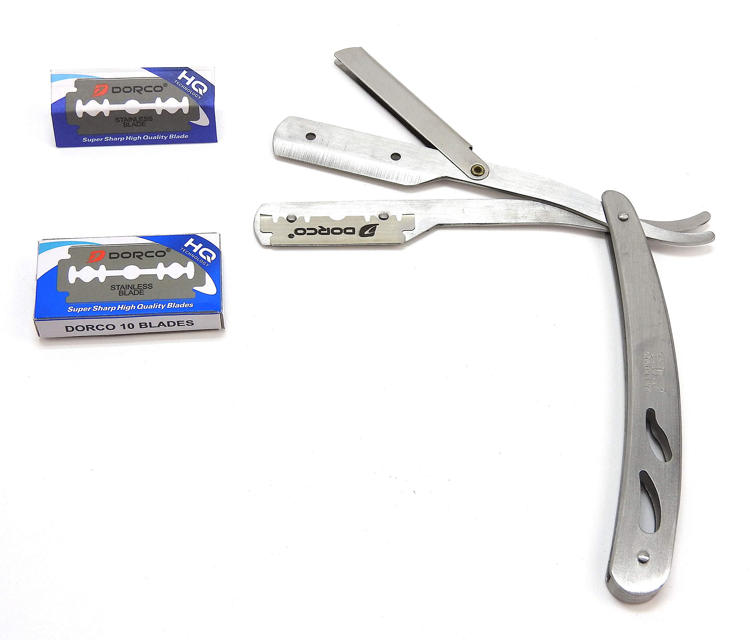 Professional Barber Razors for Men - Sharp Stainless Steel Hair Cutting & Shaving Tools for Precision Grooming at Home or Salon