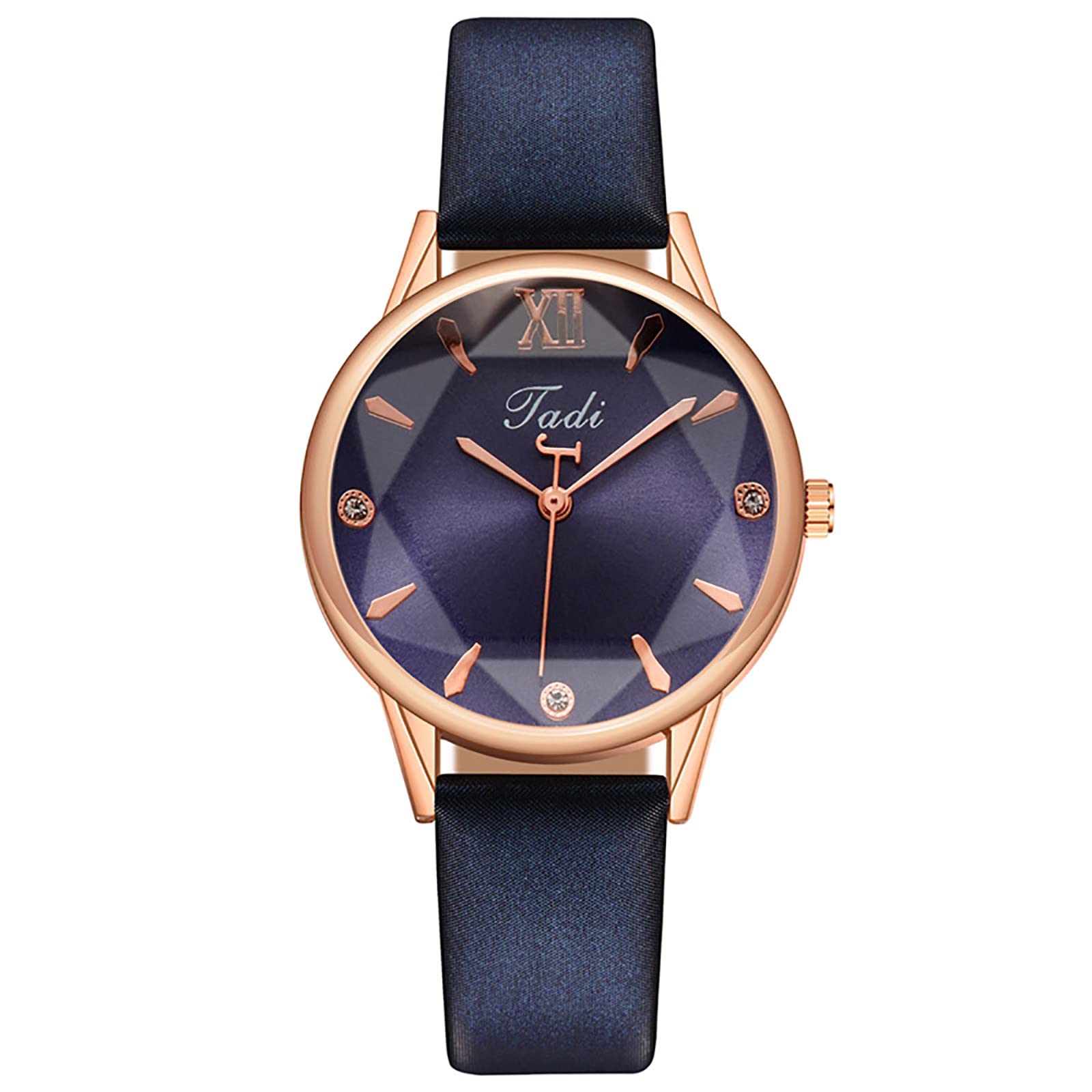 Elegant Women's Leather Band Quartz Wristwatch - Stylish Ladies Watch with Jewelry Set - Perfect for Office, Party & Everyday Wear