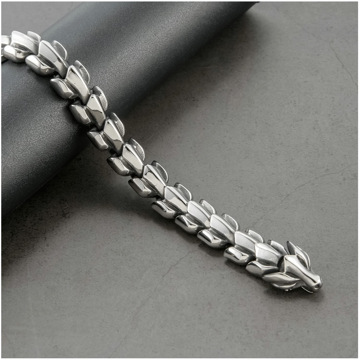 Handmade Gold Dragon Keel Bracelet for Women & Men - Unique Personality Jewelry Gift for Teens & Adults - Perfect for Festivals, Cosplay & Everyday Wear