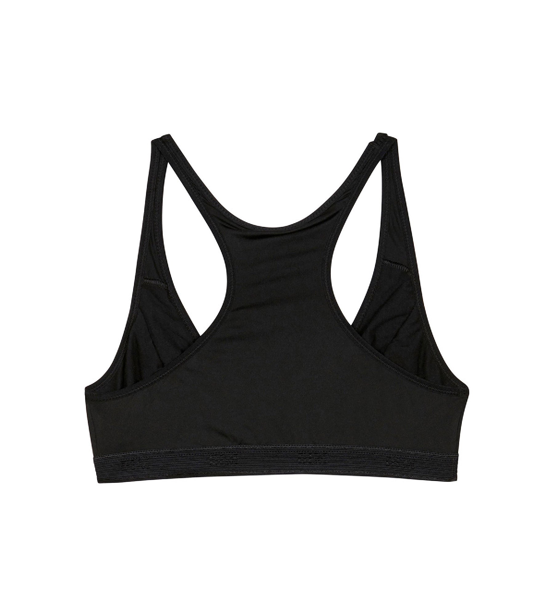 DIM Pocket Micro Girl Black Sports Bra - High Support Workout Bra for Running, Yoga & Gym - Breathable & Comfortable Activewear for Women