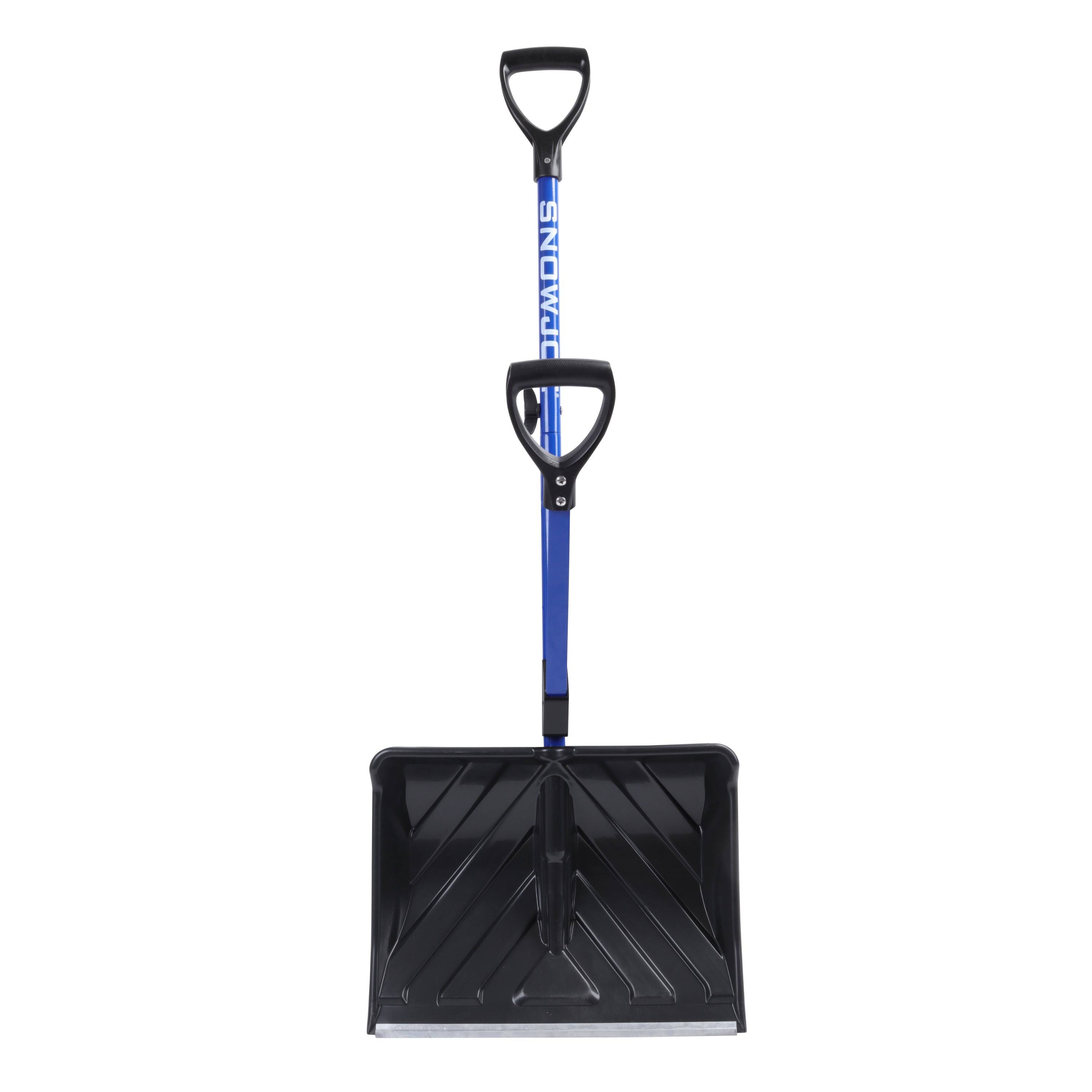 Snow Joe SJ SHLV01 Shovelution Ergonomic Snow Shovel with Spring-Assisted Handle - 18 Inch Lightweight Snow Removal Tool for Driveways, Sidewalks & Winter Storms