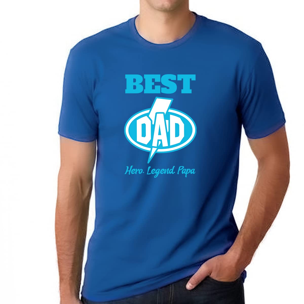 Best Dad T-Shirt for Men - Funny Father's Day Gift, Super Dad & Girl Dad Shirt - Perfect for Birthday, Christmas & Everyday Wear