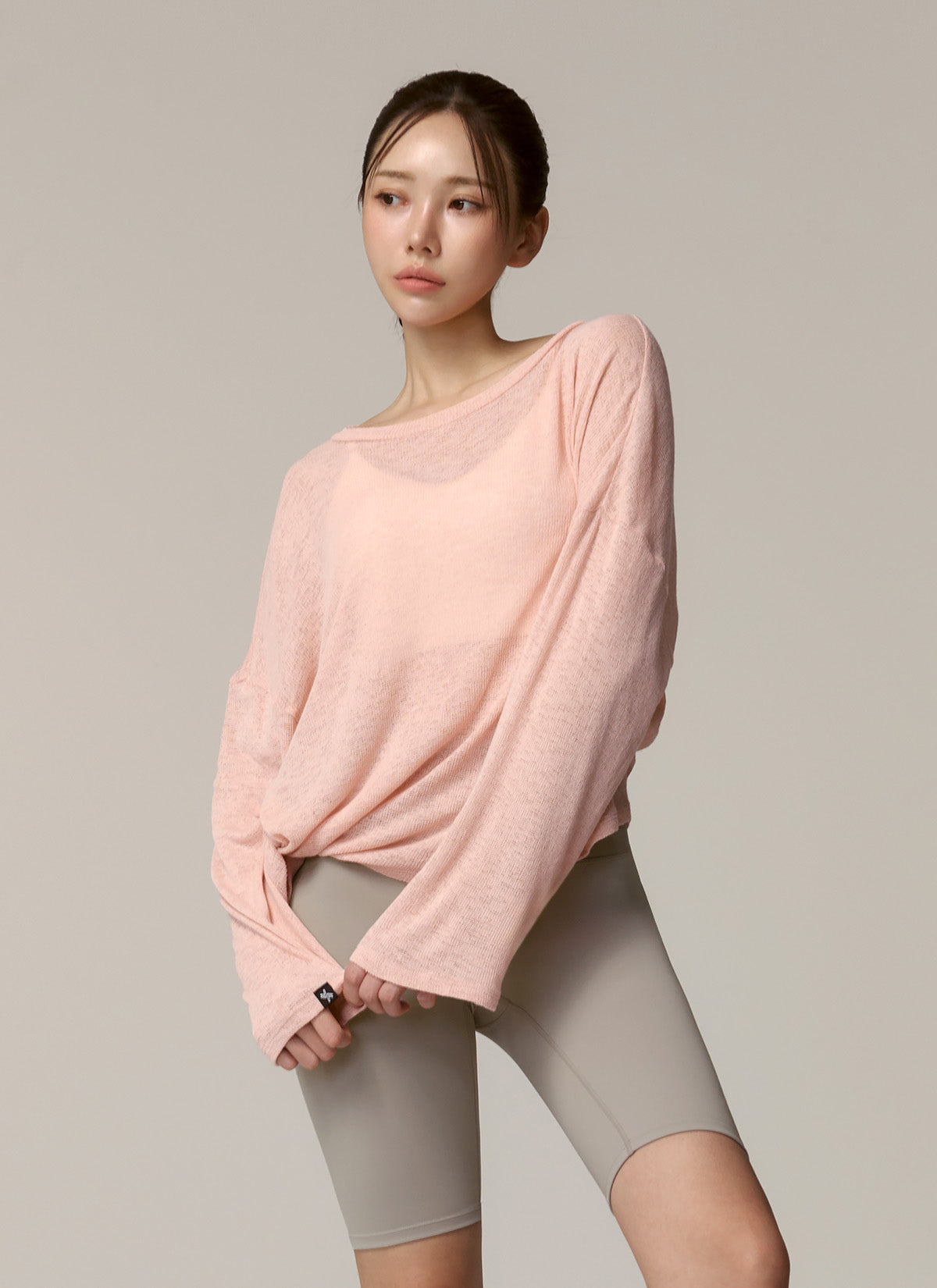 Stylish Side Slit Long Sleeve Cover Up - Women's Fashion Beachwear for Summer Vacation & Pool Parties