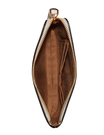Coach Corner Zip Wristlet with Ornament Print - Stylish Leather Wristlet Wallet for Women | Perfect for Everyday Use, Travel & Gift Giving