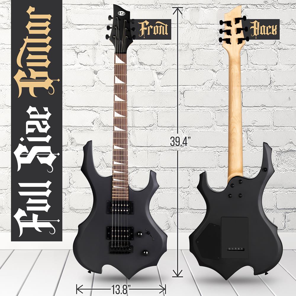 Complete Electric Guitar Starter Kit with Amp, Tuner & Accessories - Perfect for Beginners & Home Practice | Rock, Blues & Metal Playing