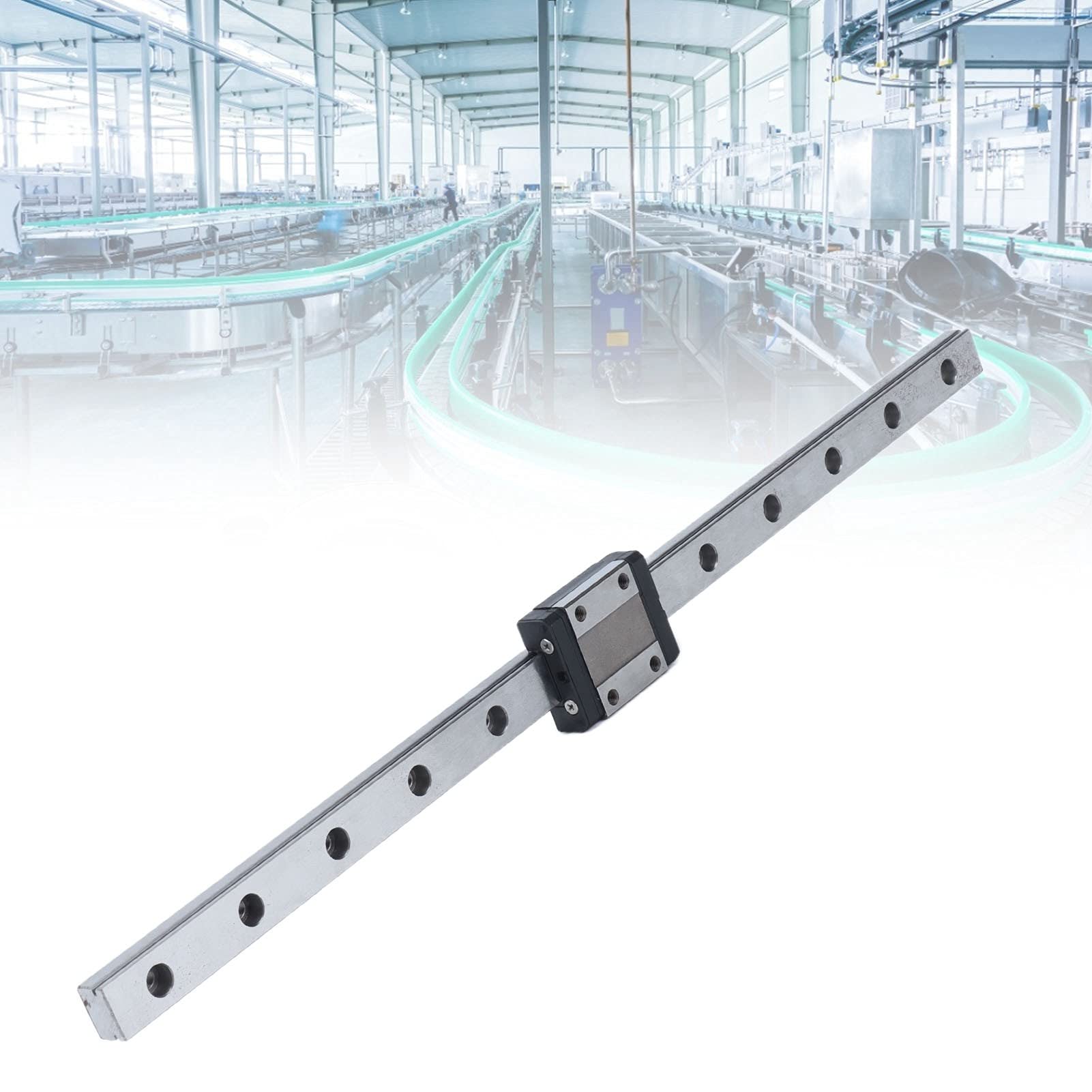 High Precision 12mm Linear Rail Guide - Durable High-Speed Linear Slide Rails for CNC Machines, 3D Printers & Milling (350mm) | Perfect for DIY Projects, Industrial Automation & Robotics