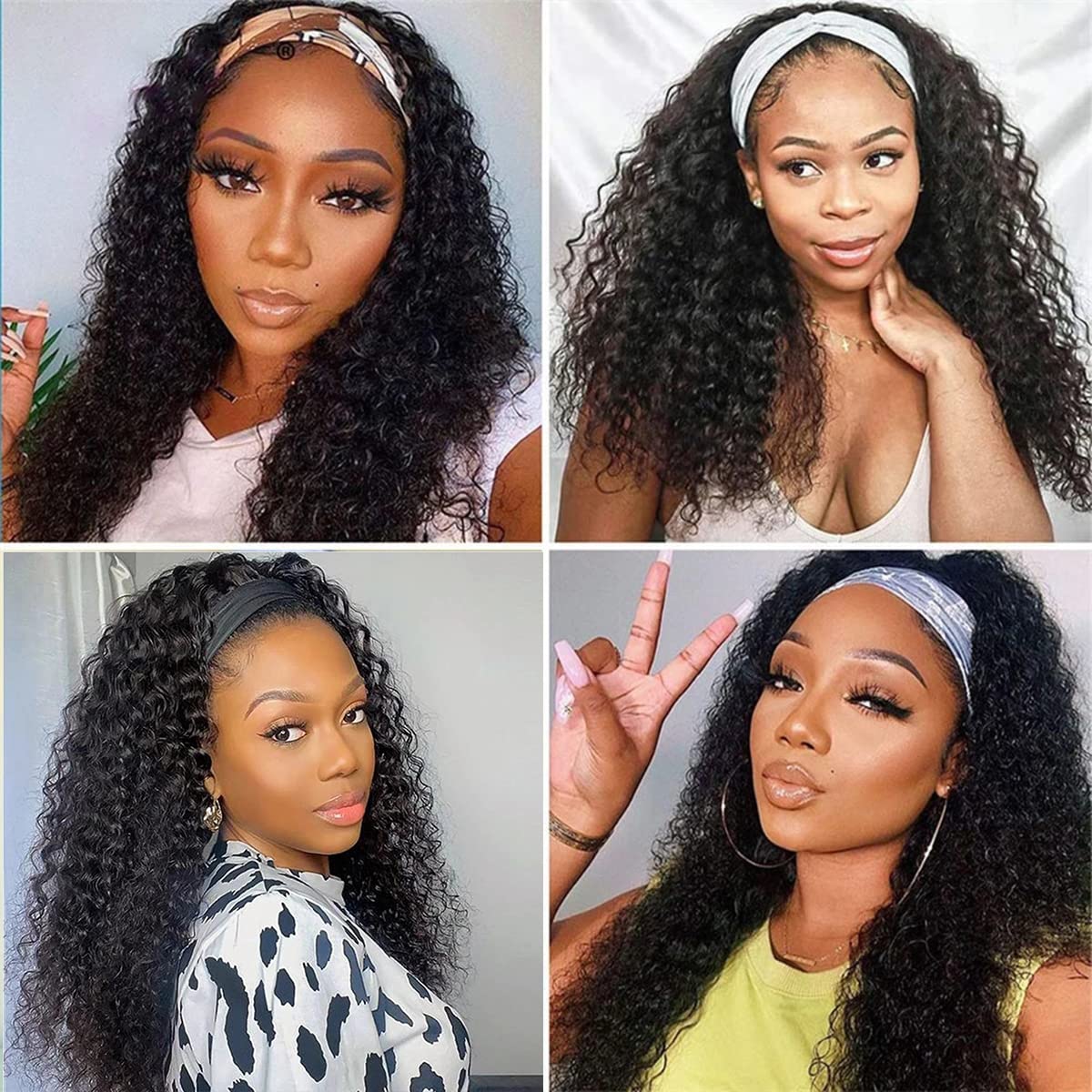 ISEE 180% Density Human Hair Wigs - Water Wave Curly Glueless Lace Front Wigs for Black Women | Machine Made Deep Wave 20 Inch Hairpiece | Perfect for Daily Wear, Parties & Special Occasions