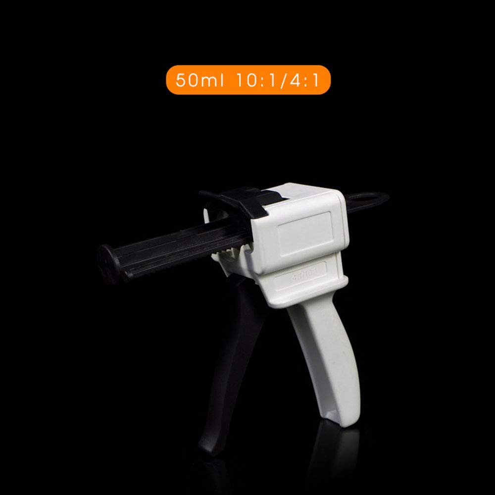 Manual AB Glue Gun with Dispensing Gun - Compatible with 50ml 10:1 & 4:1 AB Glue Cartridges & Mixing Tubes - Perfect for DIY Crafts, Home Repairs, and Industrial Bonding Projects