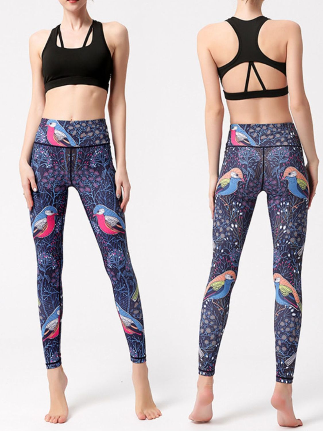 Printed High Waist Yoga Pants for Women - Comfortable Workout Leggings for Running, Gym & Lounge Wear