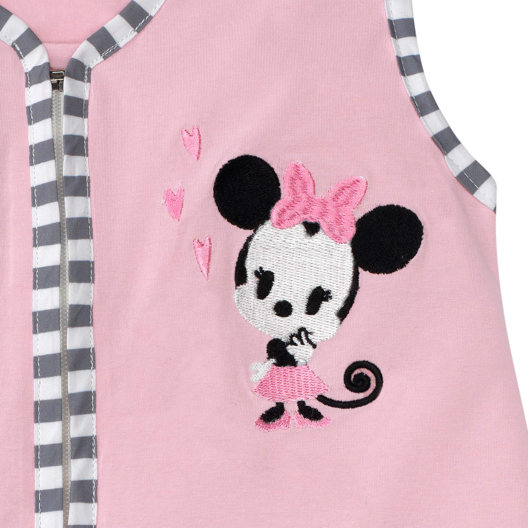 Lambs & Ivy Disney Baby Minnie Mouse 4-Piece Crib Bedding Set - Soft Pink Nursery Decor for Girls | Perfect for Baby Showers & Nursery Room Themes
