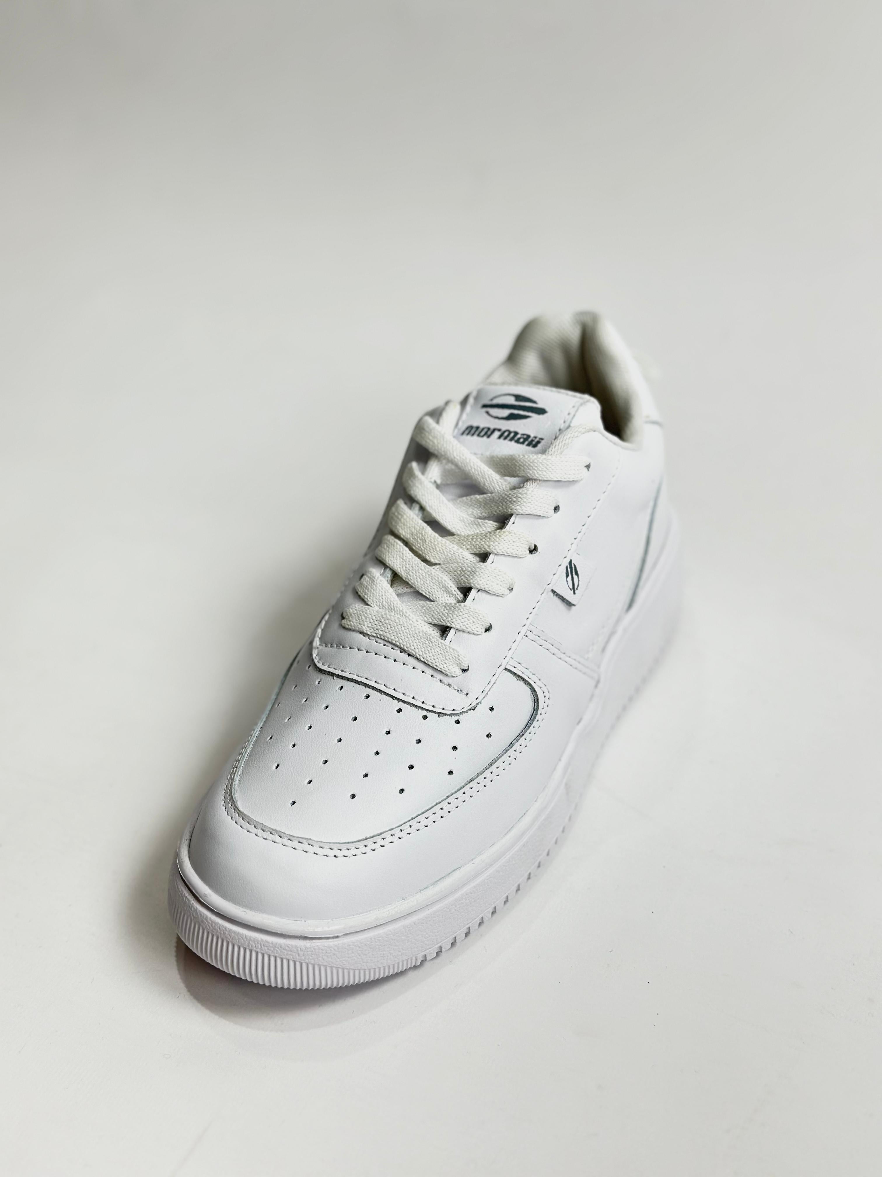 Mormaii H Carve White Sneakers - Lightweight Comfortable Running Shoes for Men & Women - Perfect for Jogging, Gym Workouts & Casual Wear