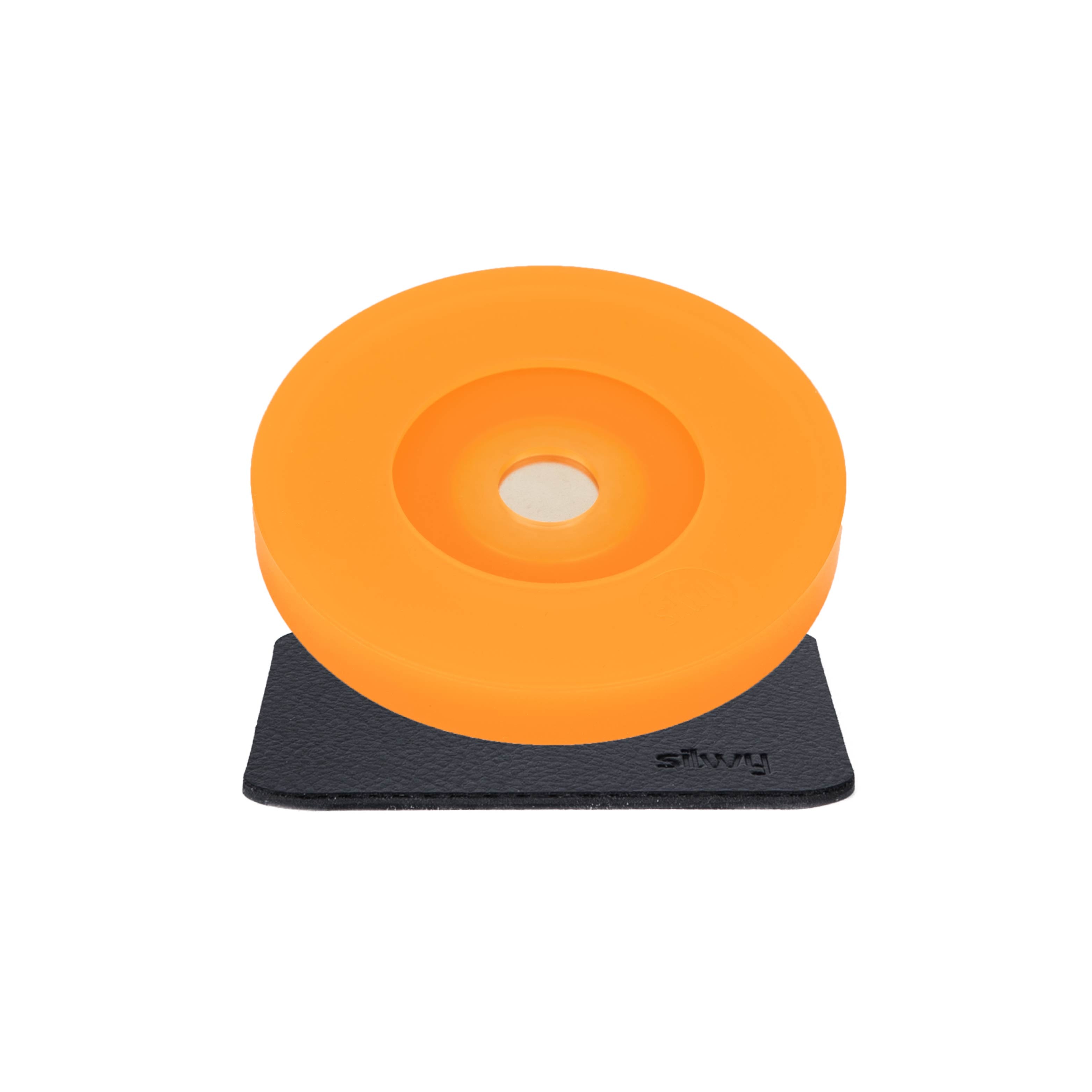 Magnetic Condom for Stem Glasses - Orange with Pad - Perfect for Wine Glasses, Beer Mugs & Bar Accessories at Parties & Home Use