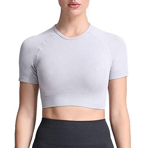 A White Grey Marl (Crop Tops)