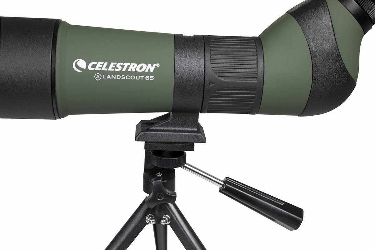LandScout 20-60x65mm Angled Zoom Spotting Scope with Tripod & Phone Adapter - Perfect for Bird Watching, Hunting, Target Shooting & Outdoor Adventures
