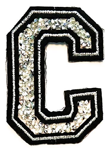 Silver Crystal Letter C