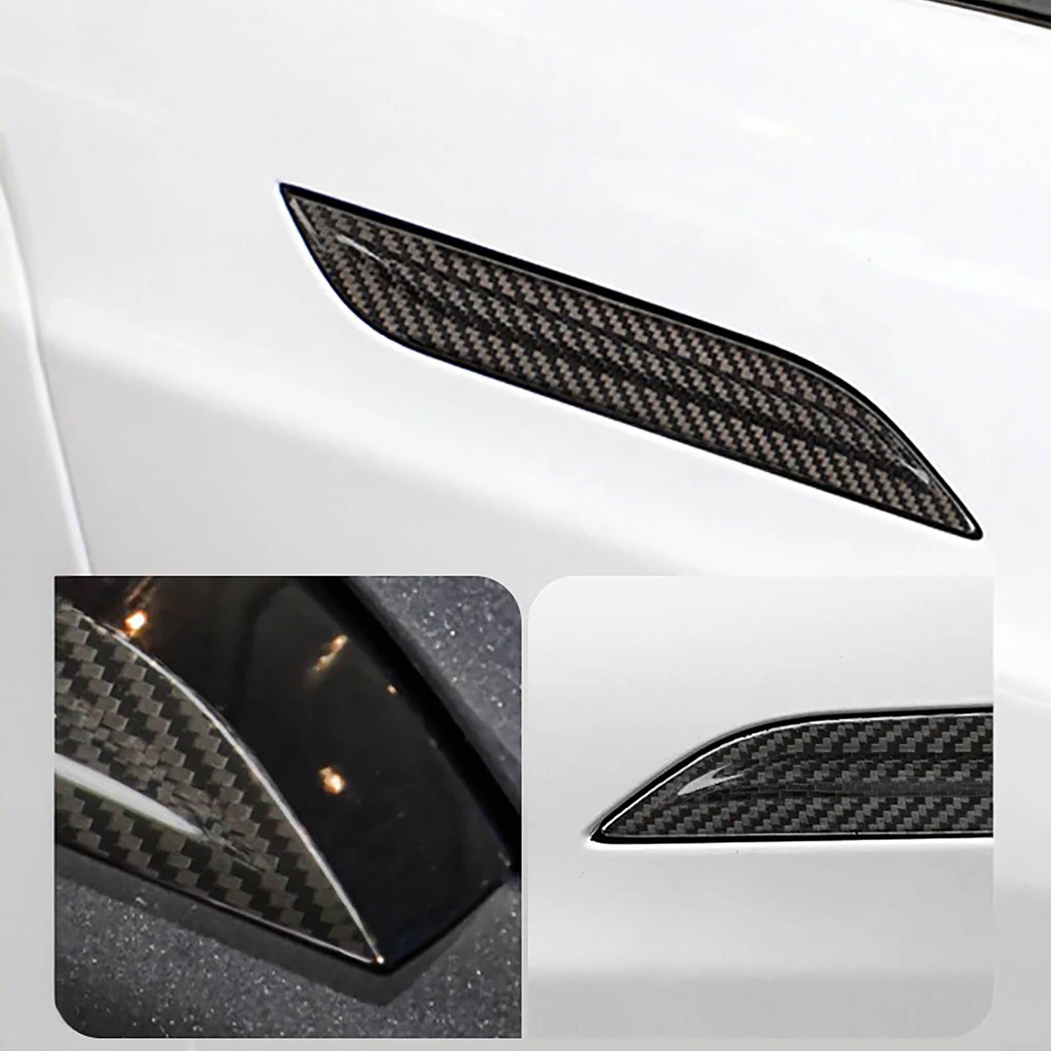 Premium Carbon Fiber Door Handle Covers for Tesla Model S – Lightweight & Durable Exterior Accessories – Perfect for Car Enthusiasts & Luxury Vehicle Upgrades