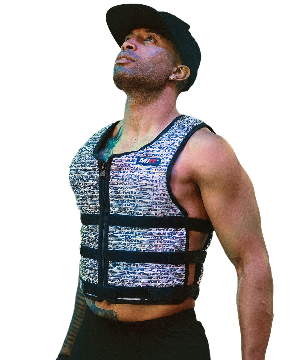 MiR Super Slim Air Flow Weighted Vest 4-32lbs - Adjustable Workout Vest for Men & Women with Solid Iron Weights | Machine Washable | Perfect for CrossFit, Running & Strength Training