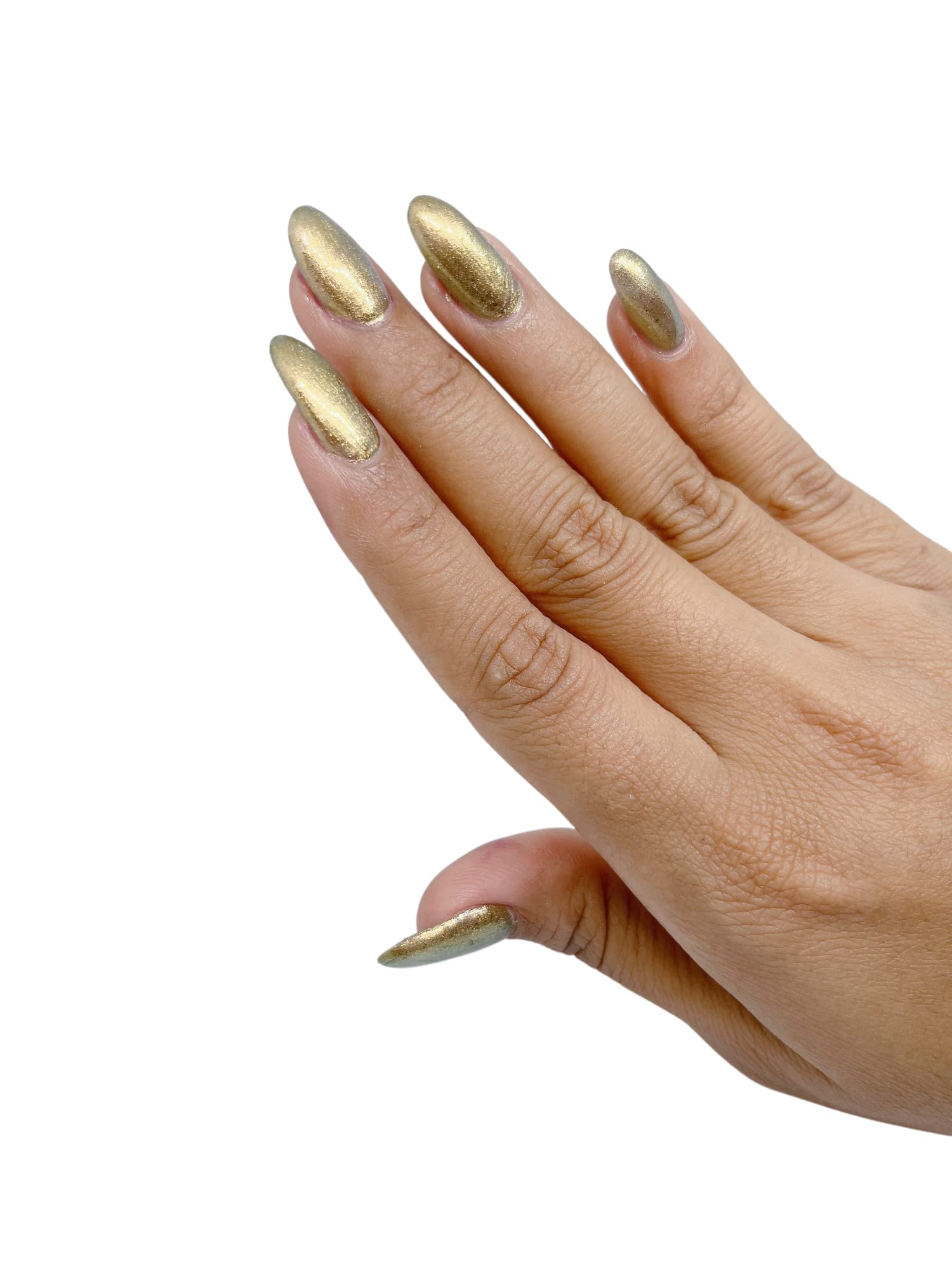 U Shine Gold Foil Metallic Nail Polish - Vegan, Non-Toxic, No Parabens, Long-Lasting & Chip-Resistant (11ml) | Perfect for Parties, Weddings & Special Occasions