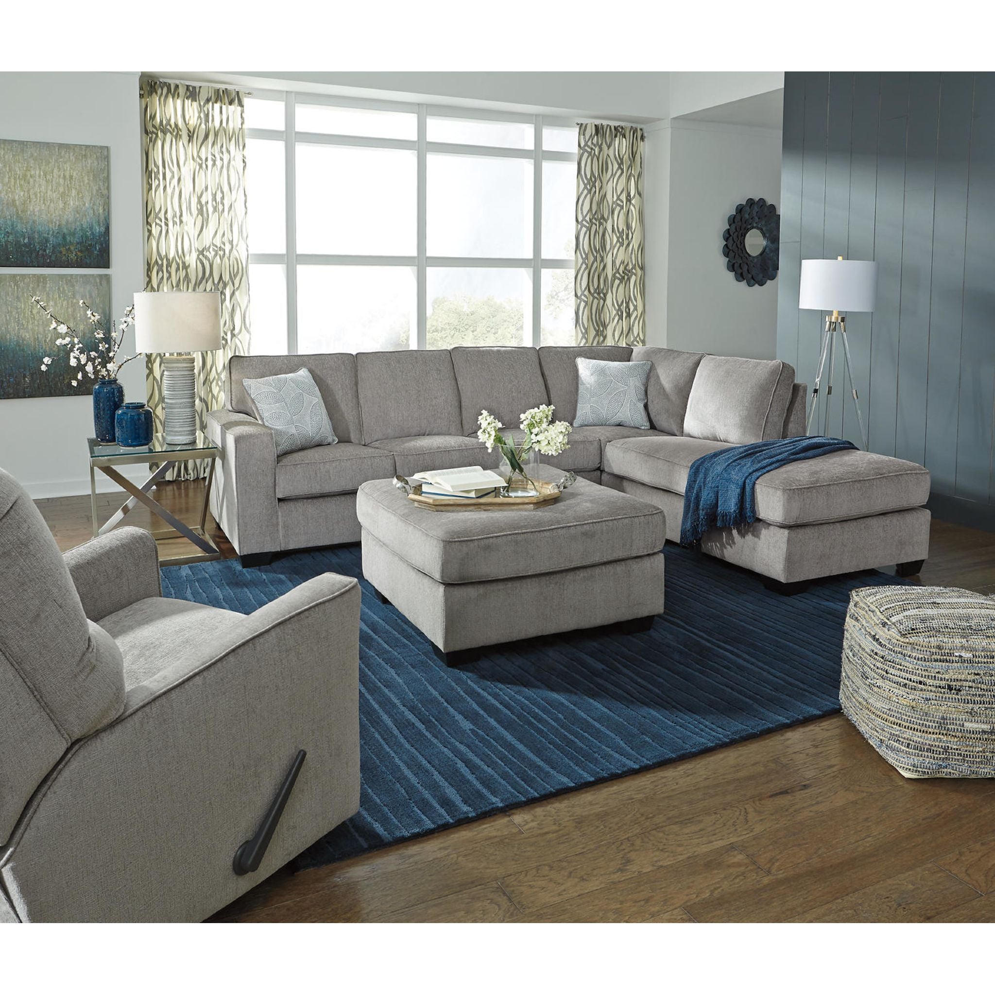 Altari 2-Piece Sectional Sofa with Chaise Lounge - Modern L-Shaped Living Room Furniture for Small Spaces & Apartments