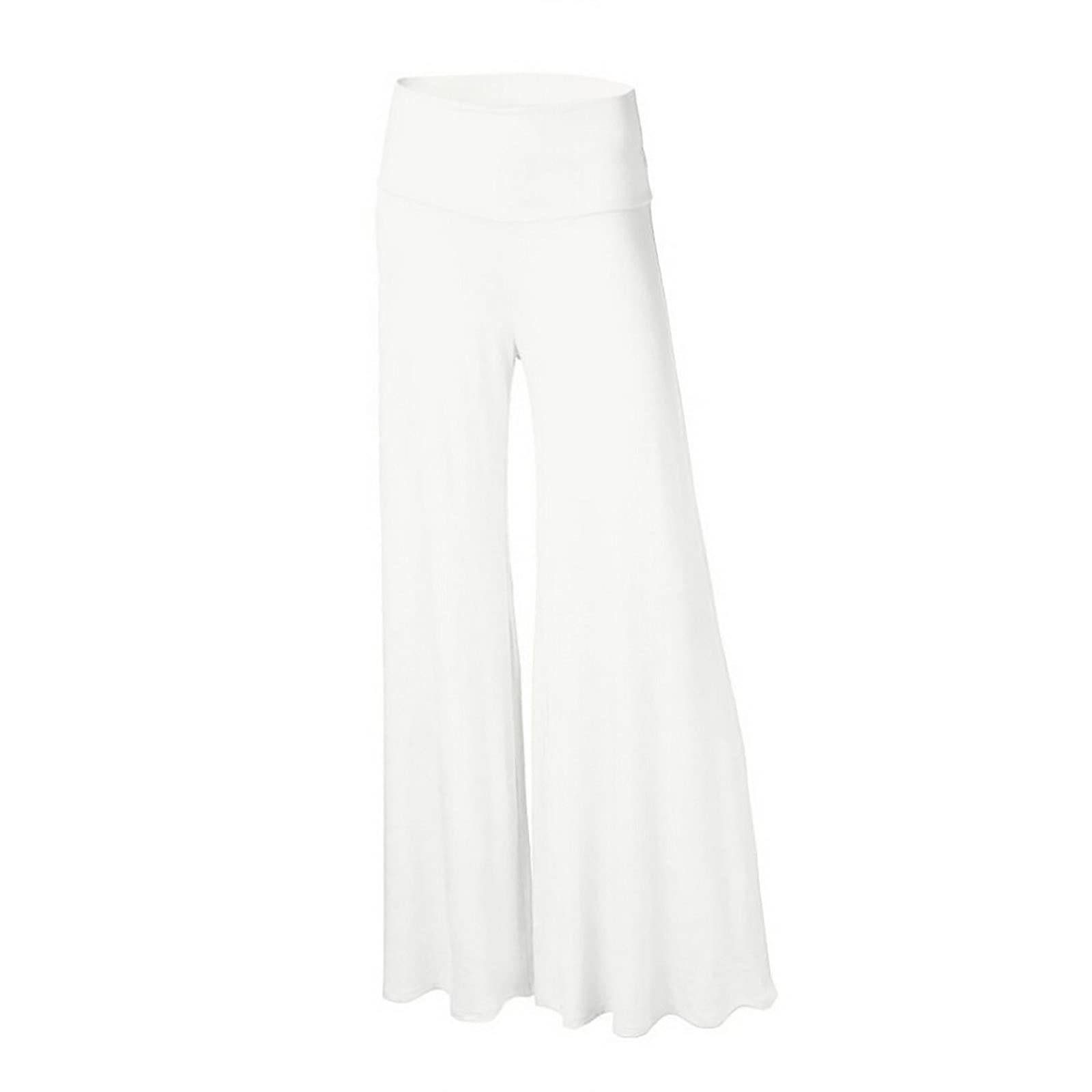 Women's Casual Wide Leg Lounge Pants - Soft Comfy Solid Color Sweatpants for Relaxing at Home, Yoga & Running Errands